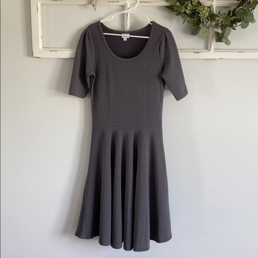 LulaRoe Nicole dress grey